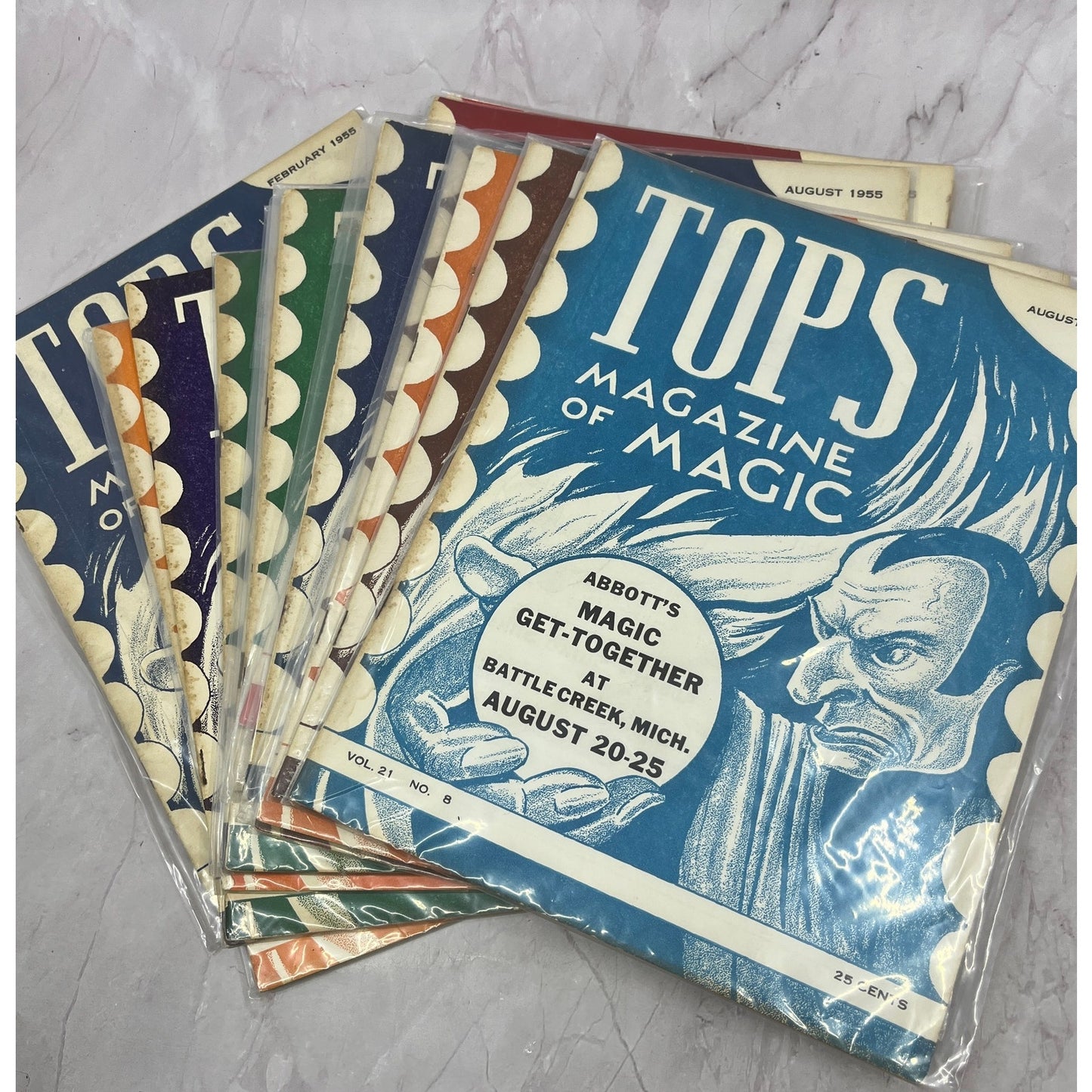 Tops Magazine of Magic 1955-56 Lot of 14 Issues TK3