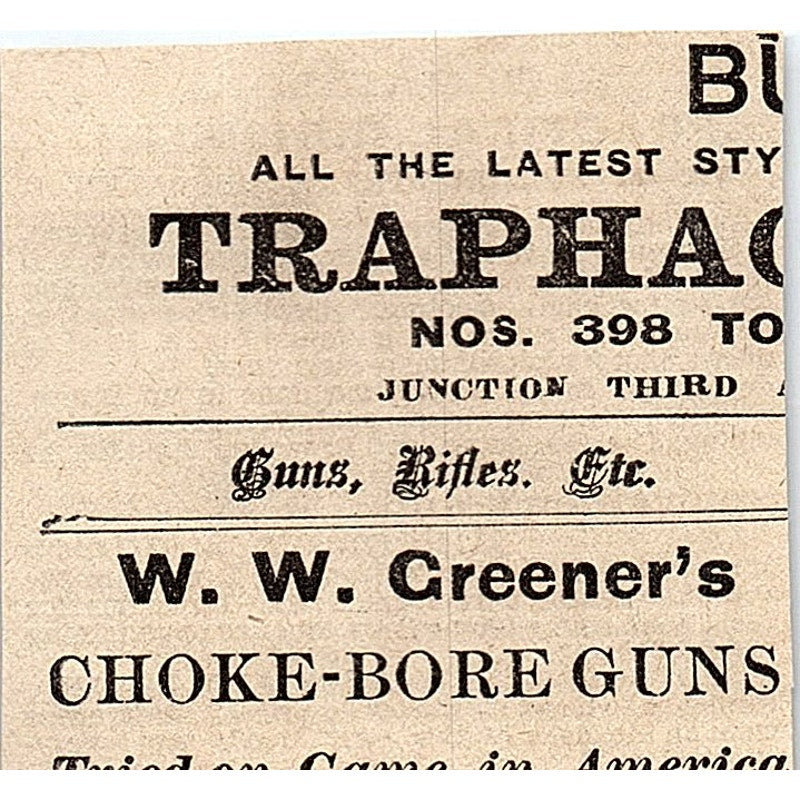 E.H. Madison Practical Gunsmith 564 Fulton St. New York 1878 Ad AG2-M14