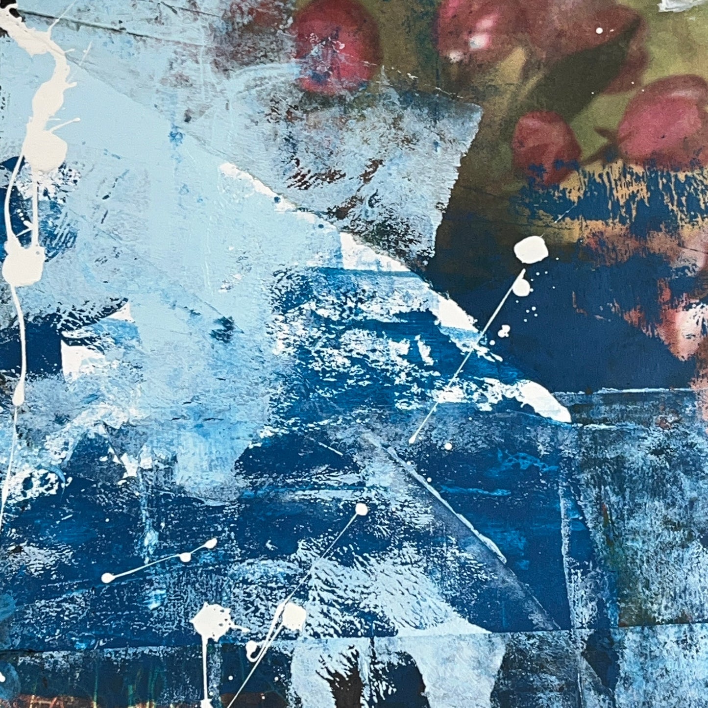 Original Mixed Media Abstract Modern Art Painting 24x36 "Agnew Quits" Signed