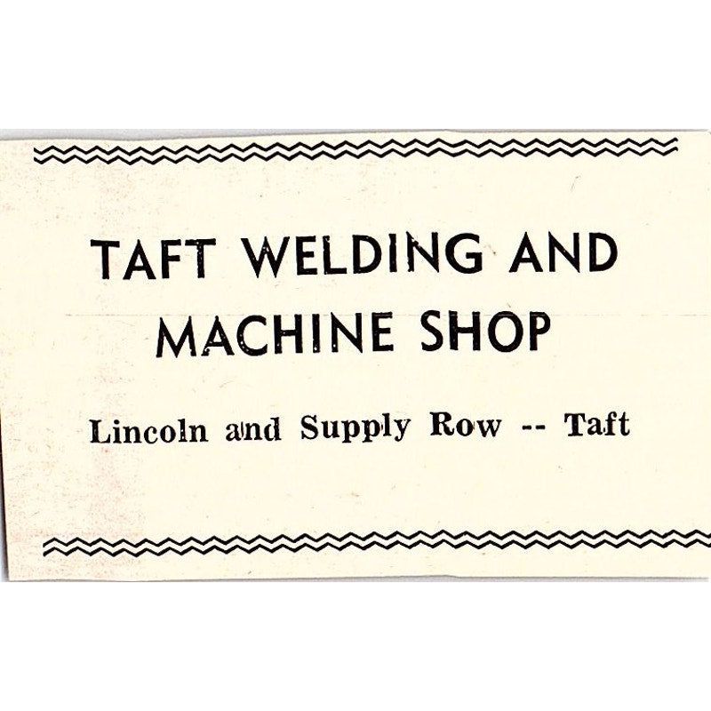 R.F. Casey II Credit Bureau of Taft, Taft Welding & Machine Shop 1965 Ad AF8-S25