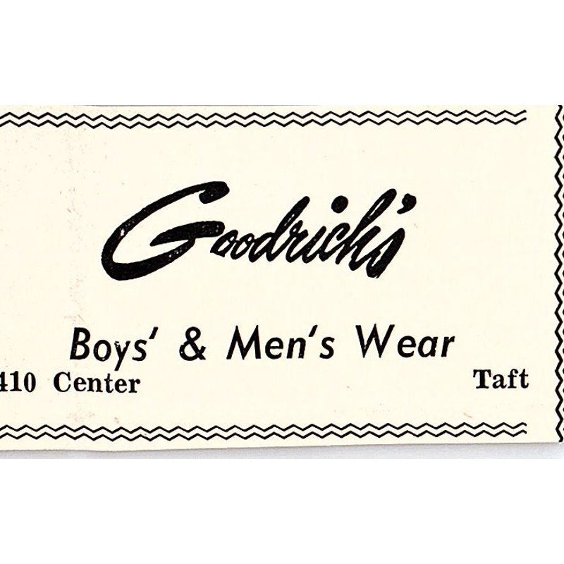 Hazel Lee Hazel's Delicatessen, Goodrich's Mens Wear - Taft CA 1965 Ad AF8-S25