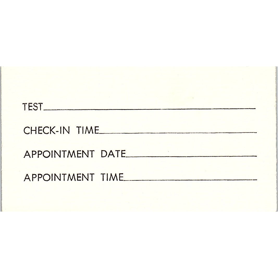 Memorial Medical Center of Long Beach, CA Vintage Business Card SF3-B8