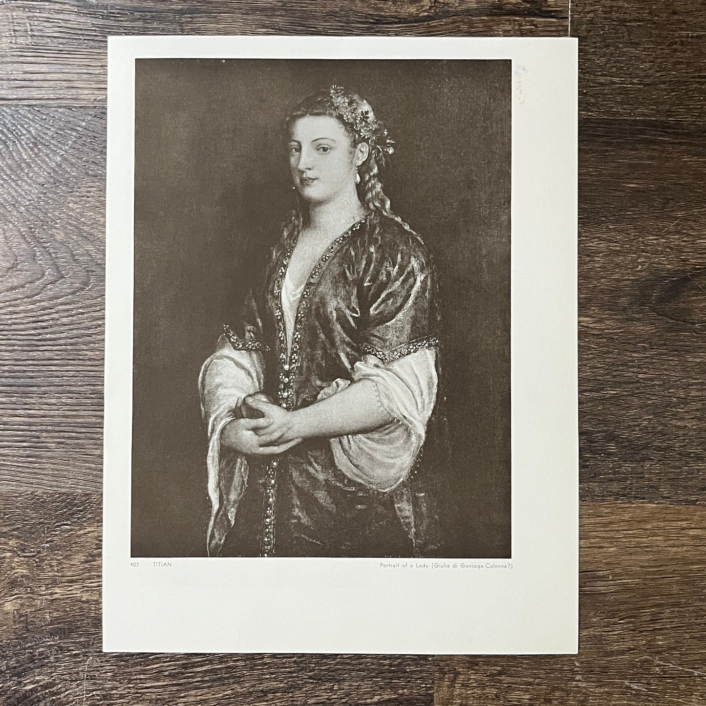 Portrait of a Lady - Giulia de Gonzaga-Colonna Lithograph Art Print 9x12 V8