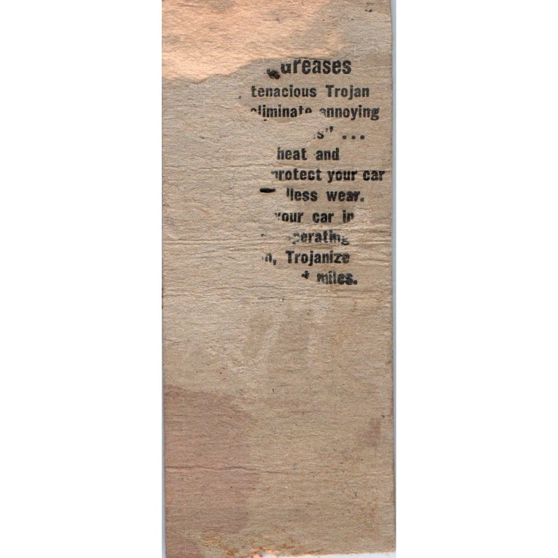 Steinmetz Service Station Chippewa Falls WI Trojanize Vintage Matchbook SD2-Y11