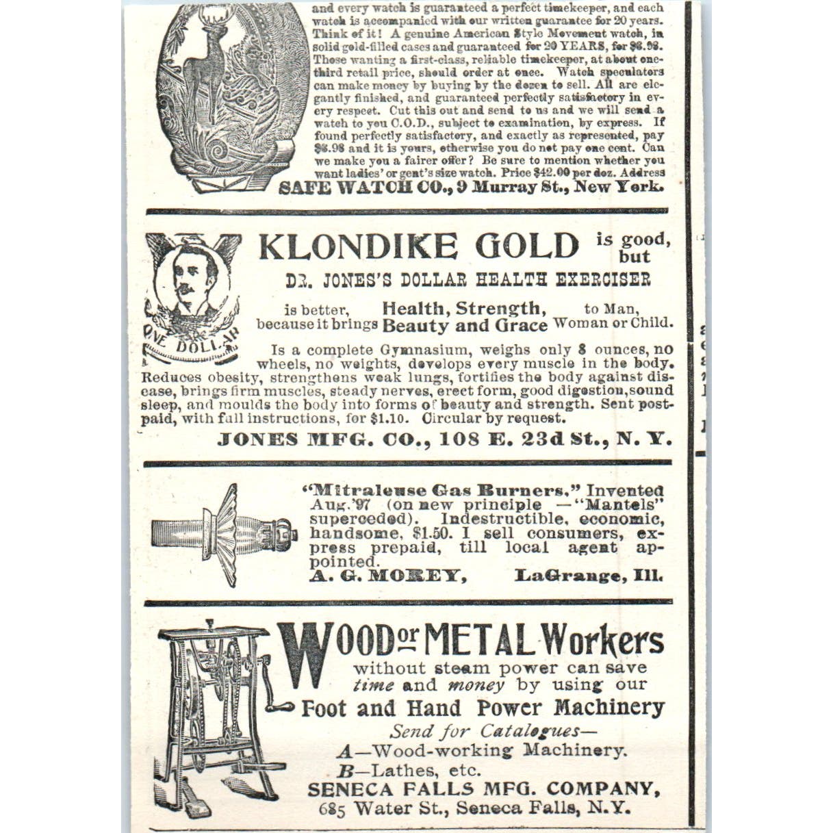 Empire State Express New York Central Fastest Train 1897 Victorian Ad AE9-TS9