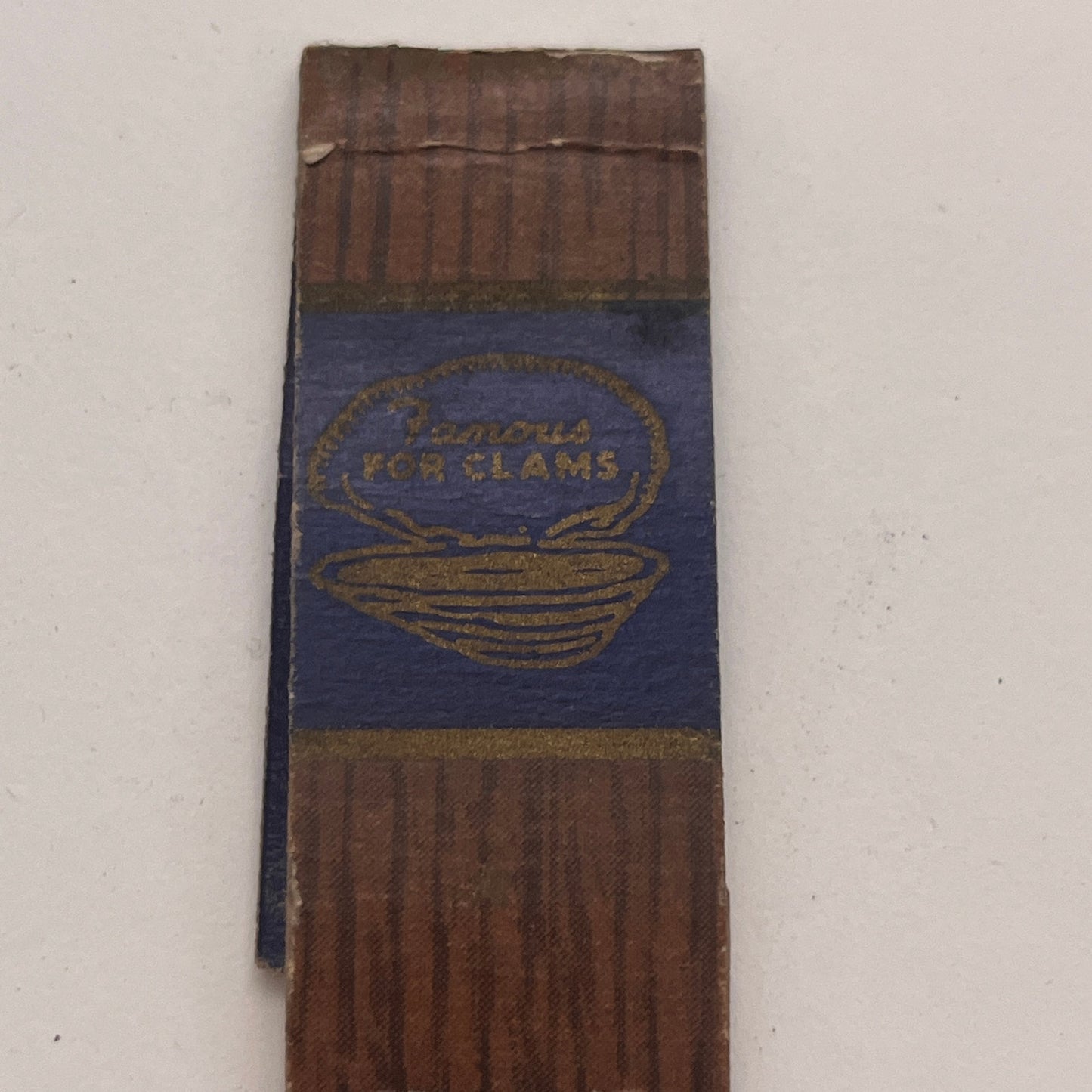 International Clam House Route 60 Revere MA Vintage Matchbook Cover TB8-MB2-6