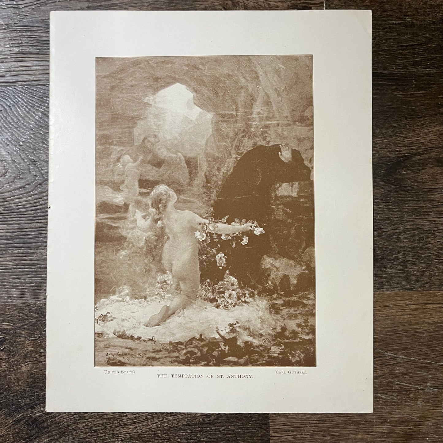 The Temptation of St. Anthony Carl Gutherz United States Art Print 10x13 V10