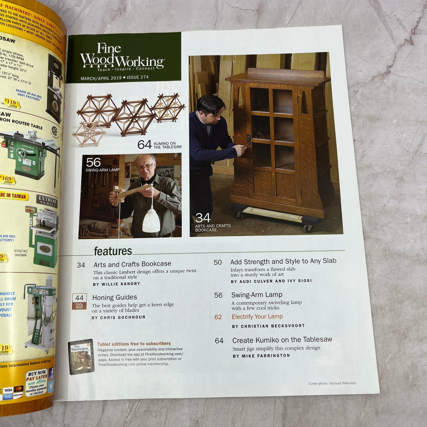 Sharpening Jigs - Apr 2019 No 274 - Taunton's Fine Woodworking Magazine M36