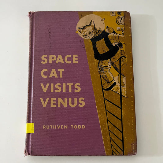 Vintage 1955 SPACE CAT Visits Venus by Ruthven Todd Hardcover Paul Galdone TK3