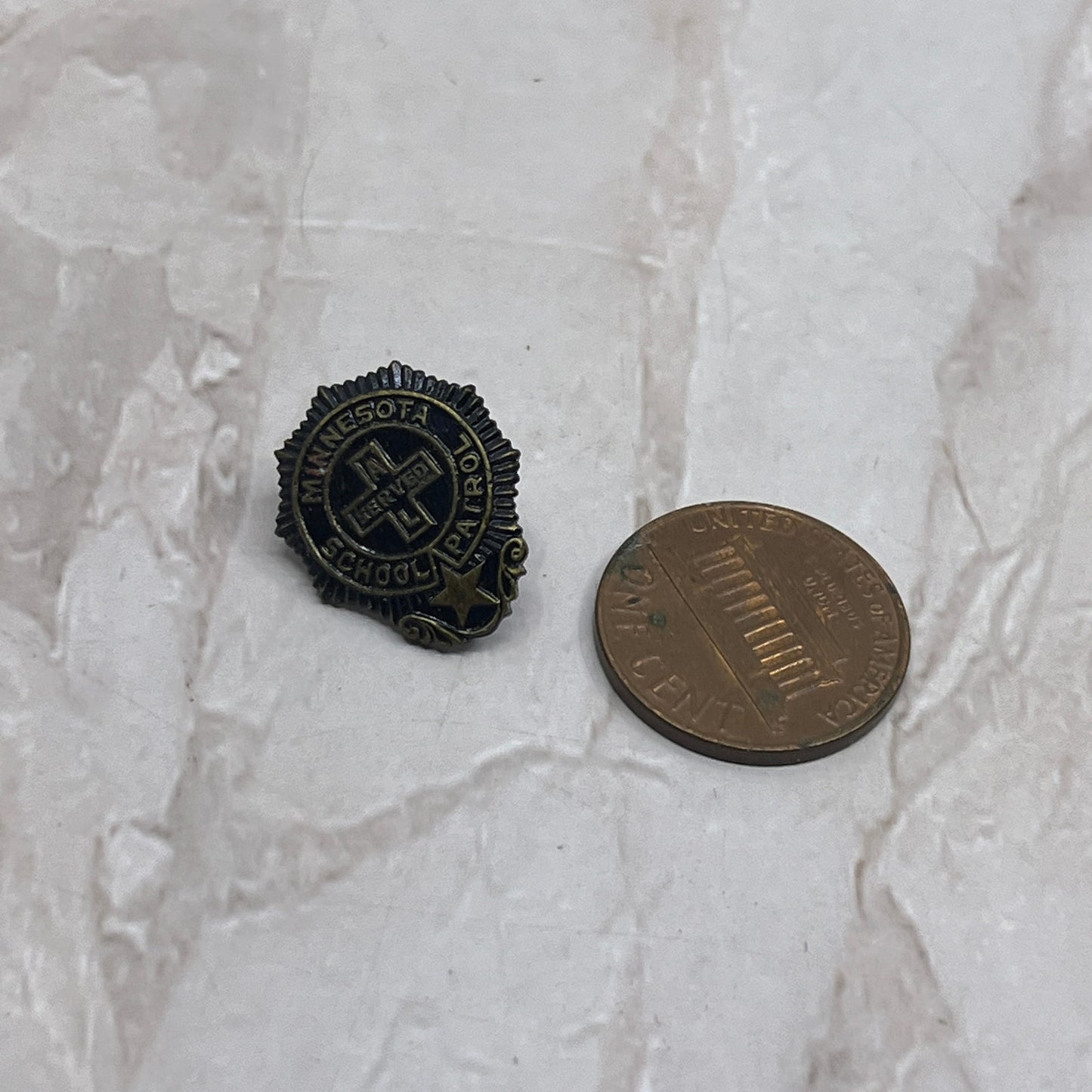 Vintage Minnesota School Patrol Served A L Award Pin SB3