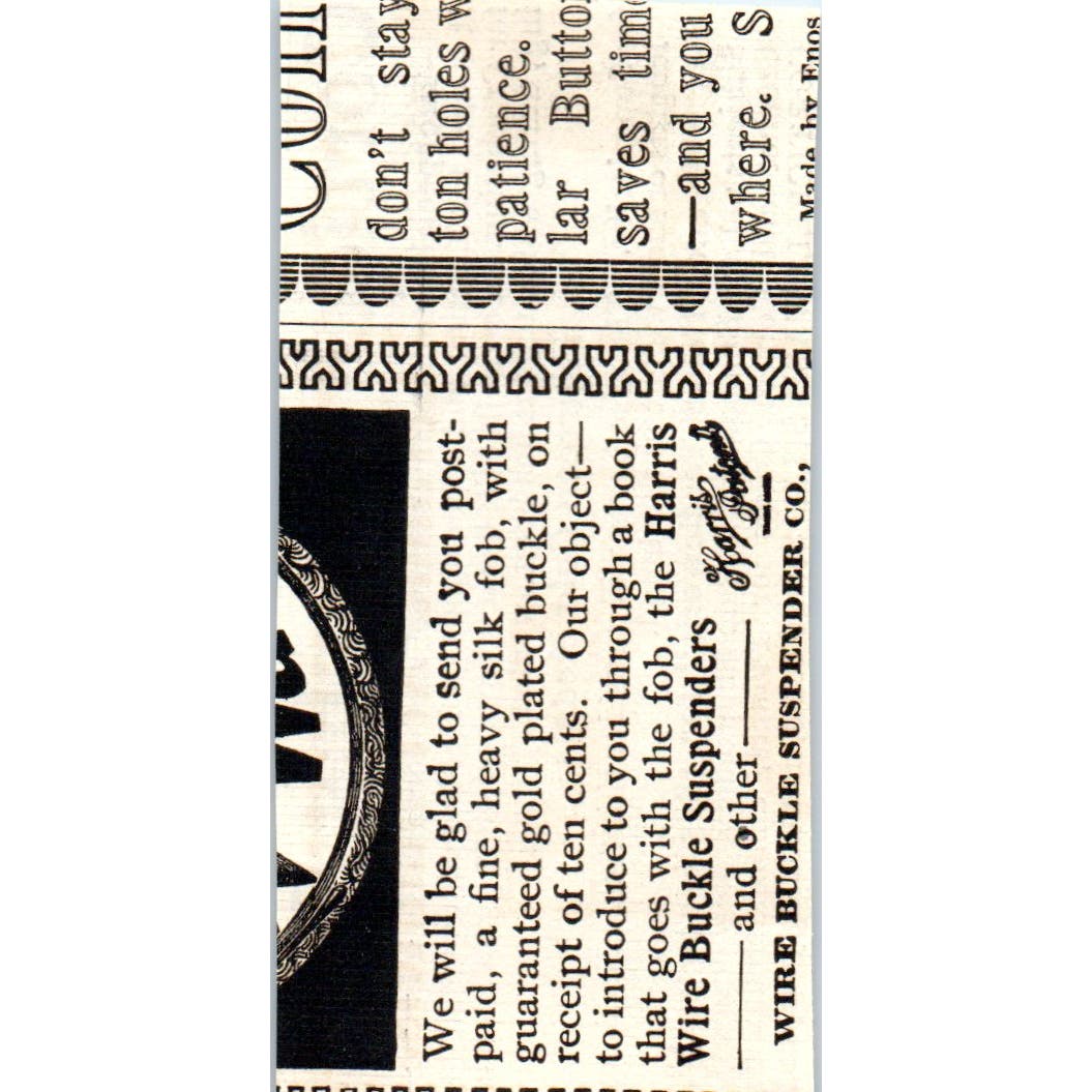 Corticelli Crochet Silk c1905 Original Magazine Advertisement AE7-A3