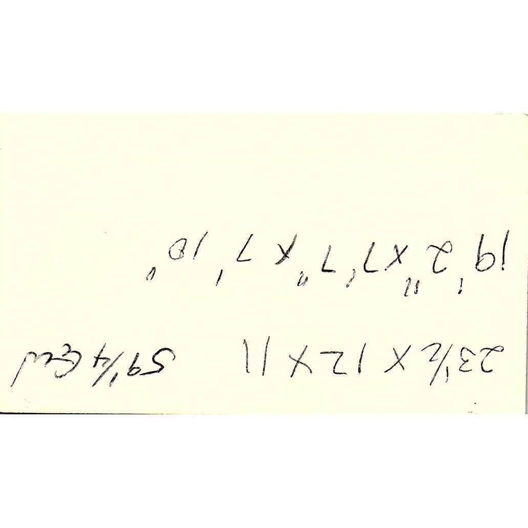 Thomas H Williams Houston Marine Deer Park TX Vintage Business Card SC9-B4