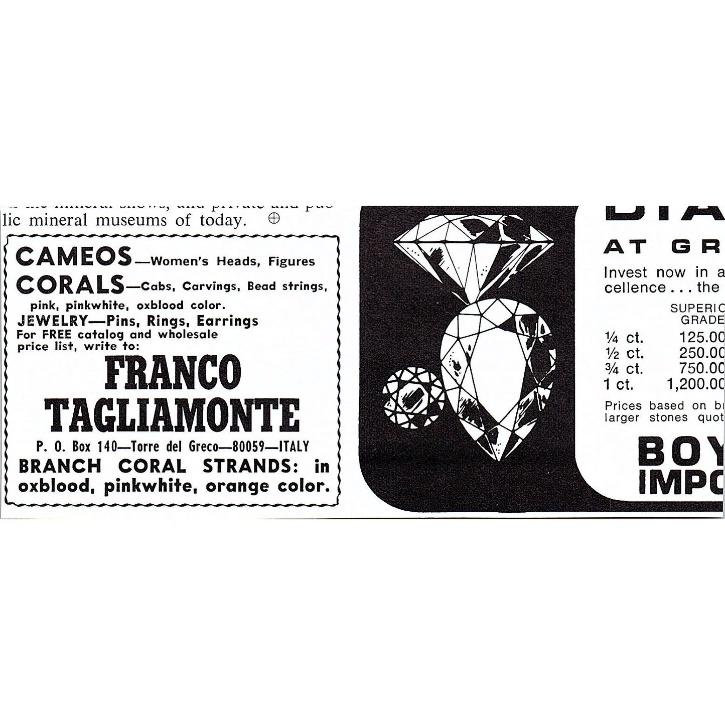 Map to Rockhound Ground, Chausse Mine Grantsdale Anaconda MT 1972 Ad AF8-M4