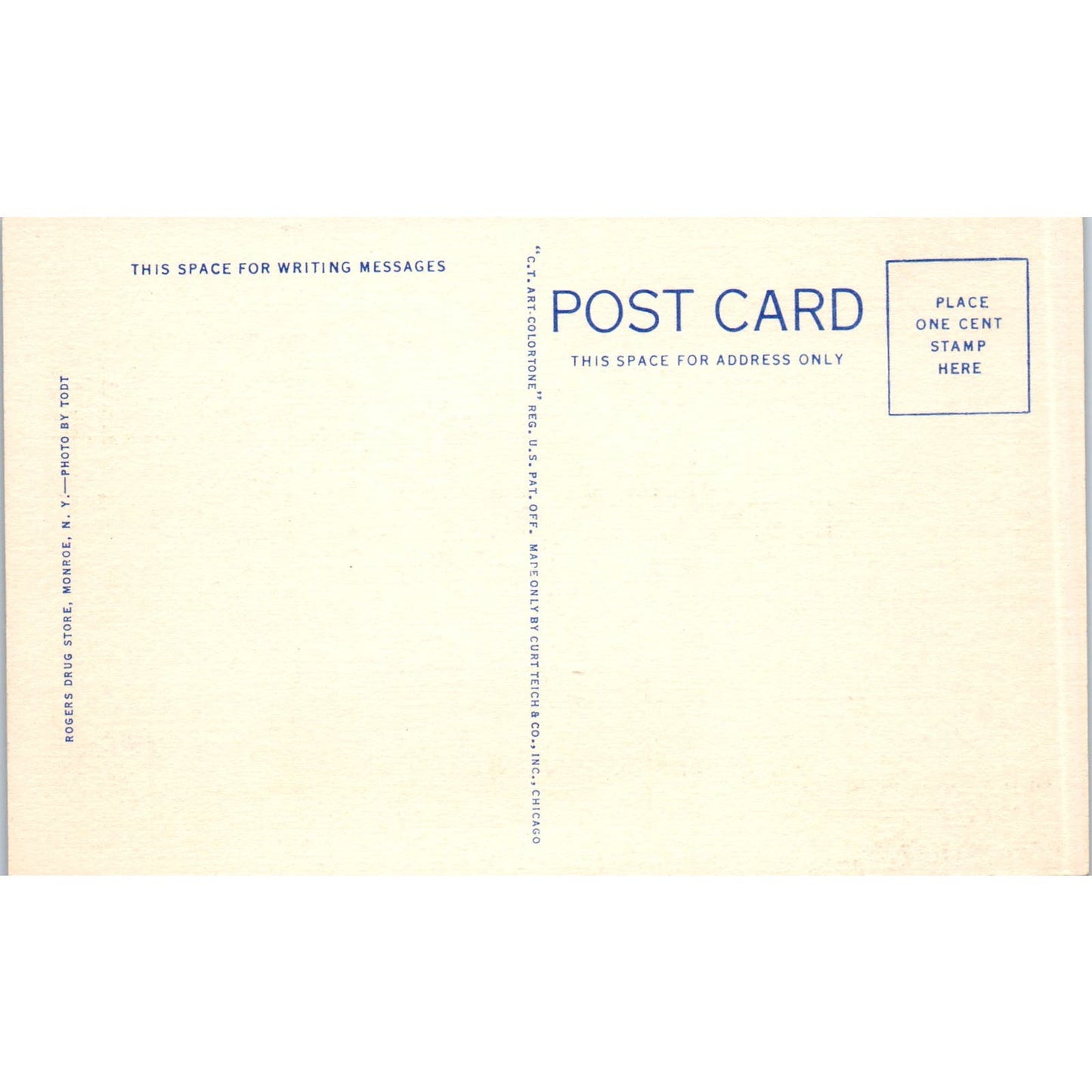 Along Walton Lake Monroe NY Linen Vintage Postcard PC7