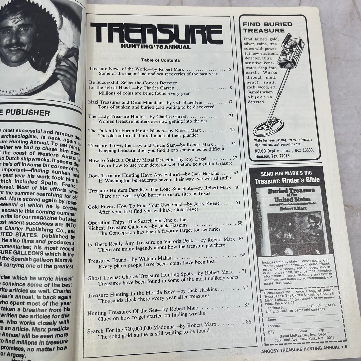 1978 Argosy Treasure Hunting Annual Magazine Victorio Peak Ghost Towns M20