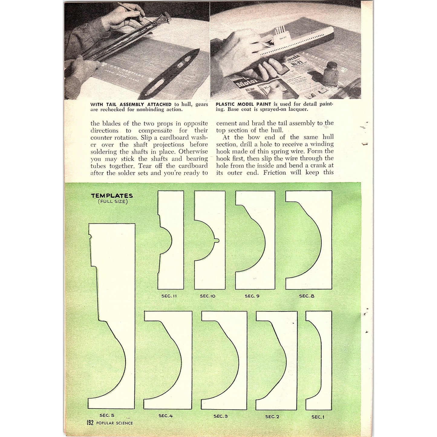 Working Model of Atomic Submarine Roy L. Clough Jr 3-Page 1955 Article AG1-4