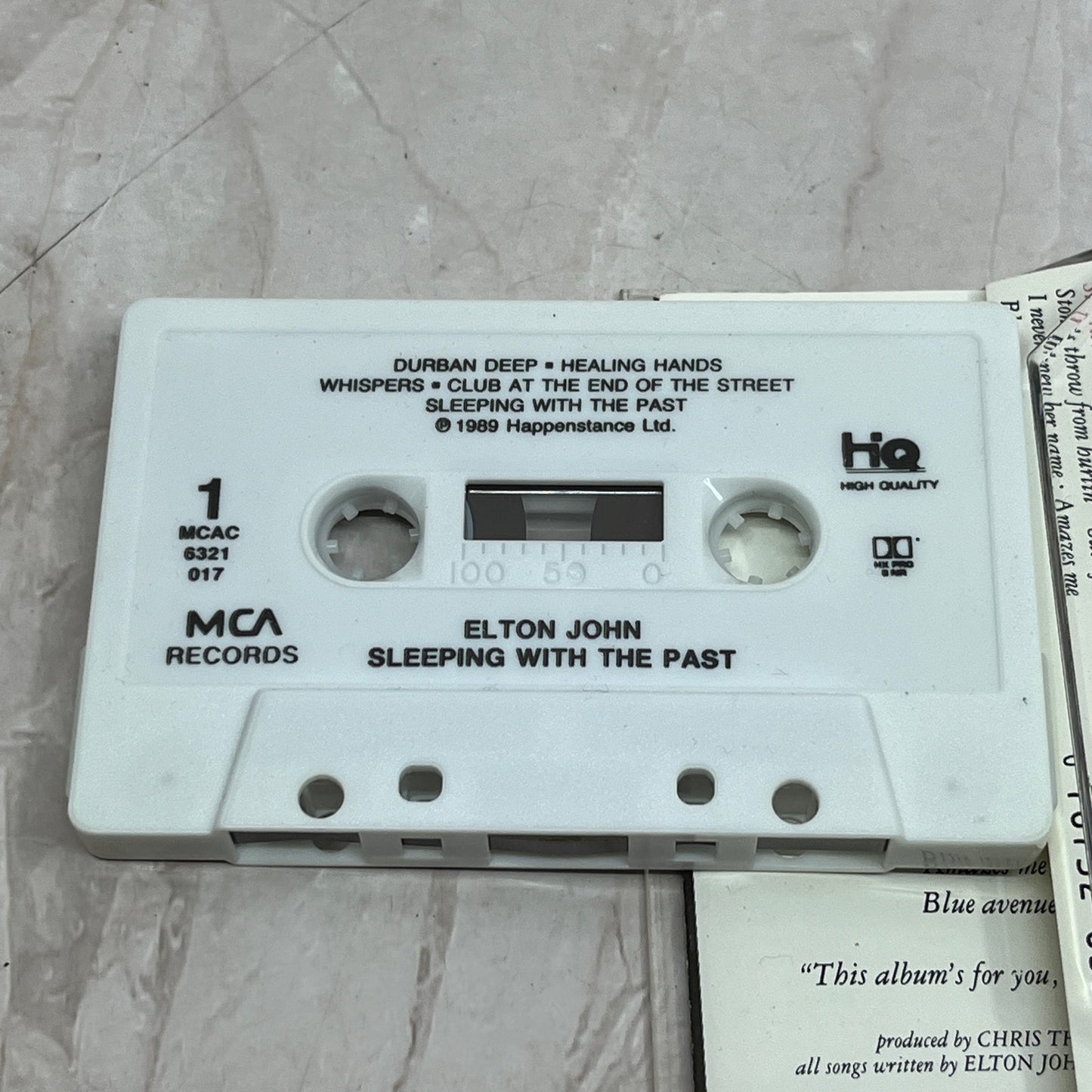 Elton John - Sleeping with the Past Cassette Tape Ti5-CT3