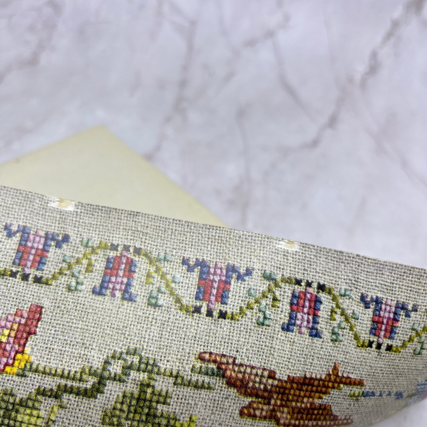 1917 Sampler Picture The Year's at Spring Poem Robert Browning Volland Co FL6-11