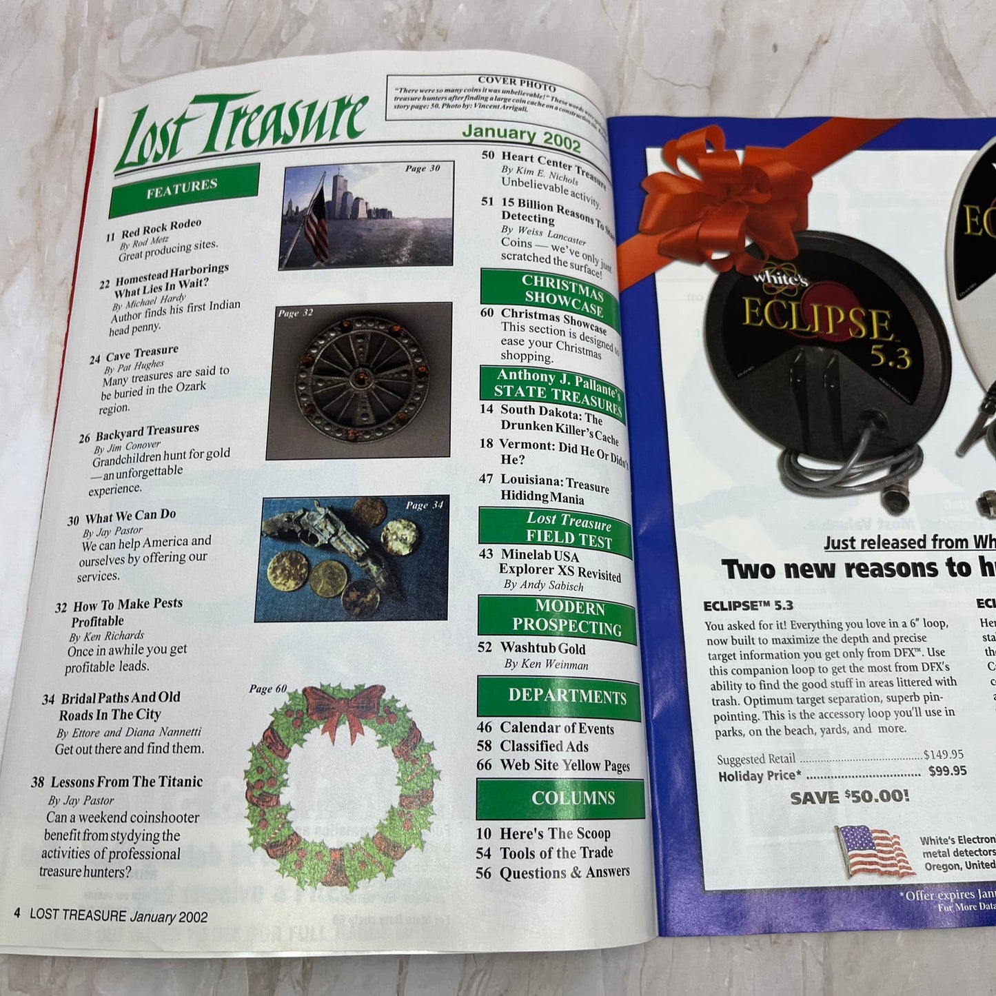 2002 Jan - Lost Treasure Magazine - Treasure Hunting Gold Prospecting M14