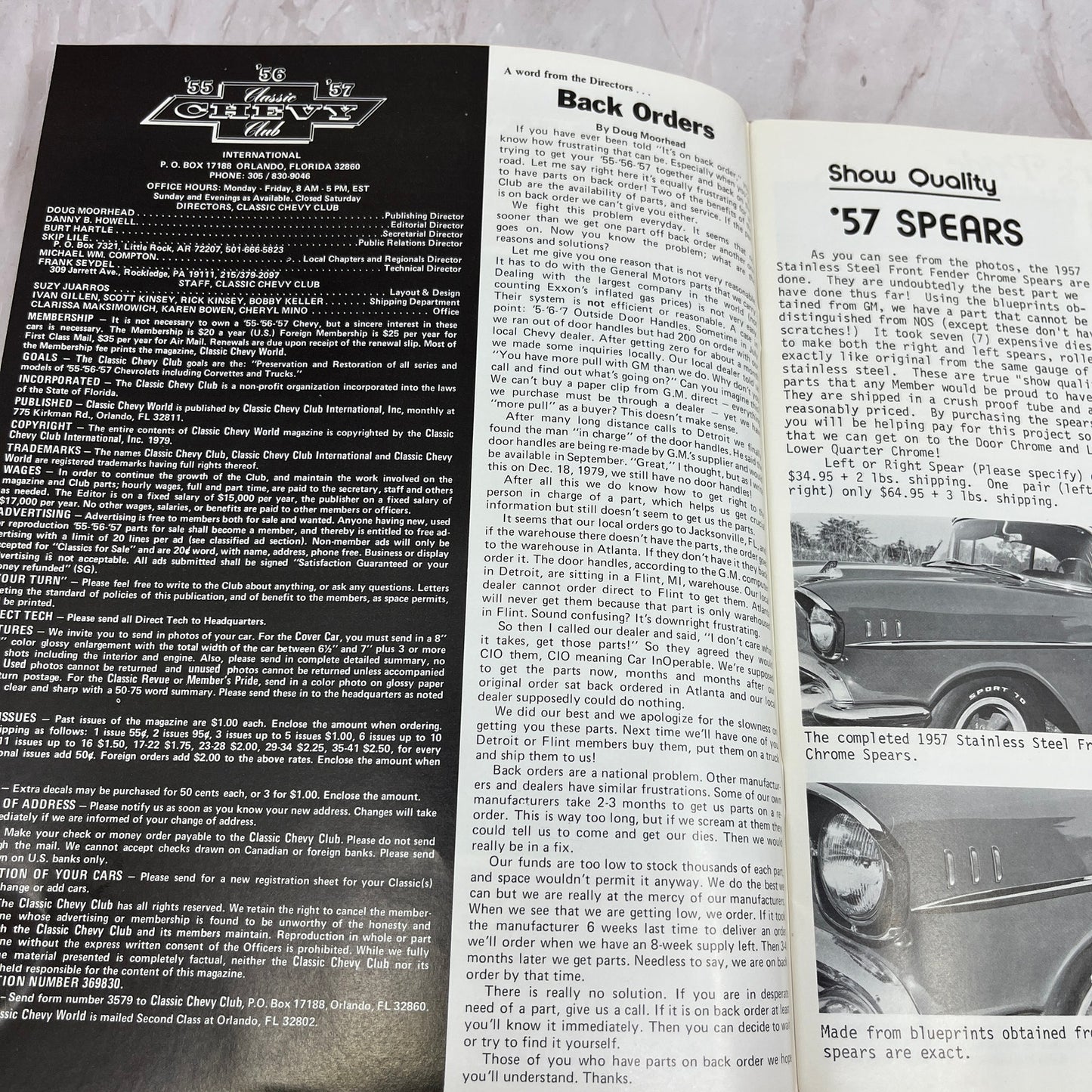 Alarm System Tech - '55, '56, '57 Classic Chevy World Magazine - Feb 1980 M30