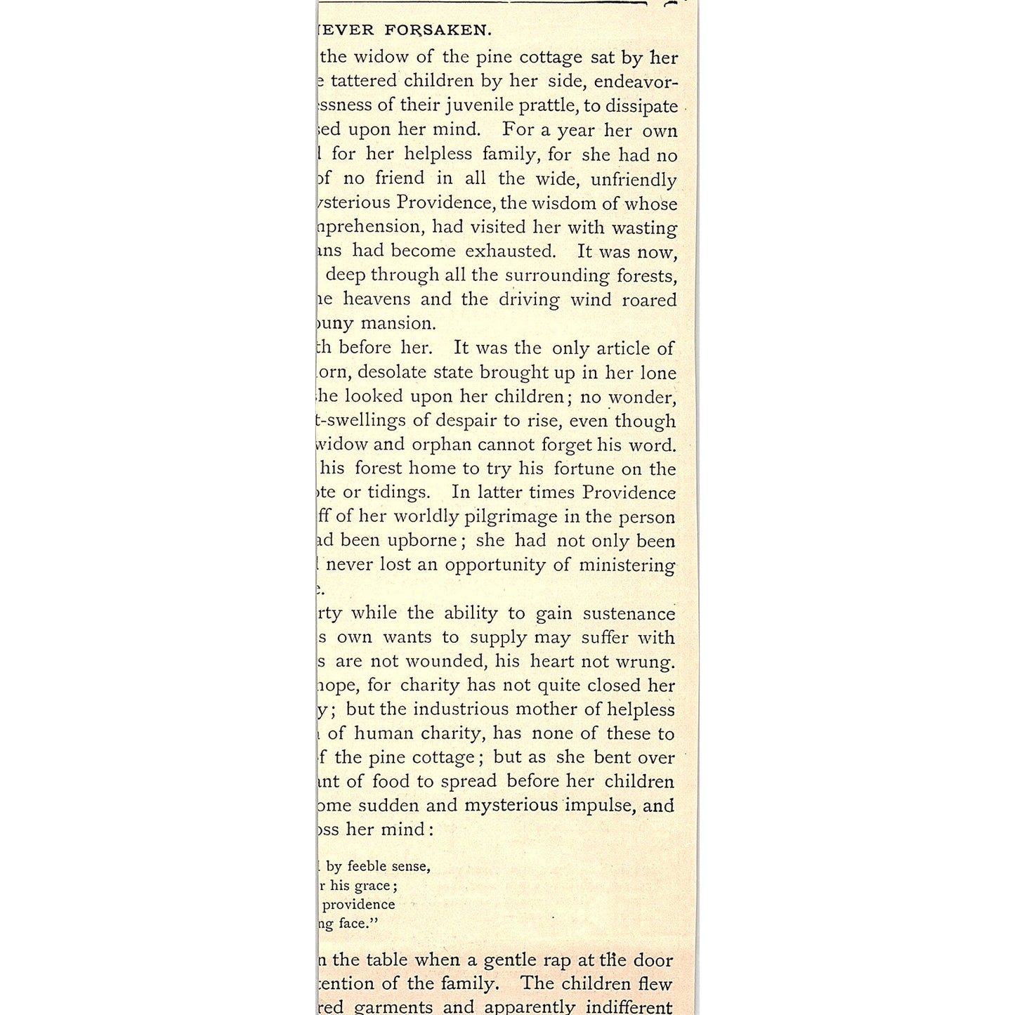 Resignation - Henry Wadsworth Longfellow 1884 Poem AG3-1