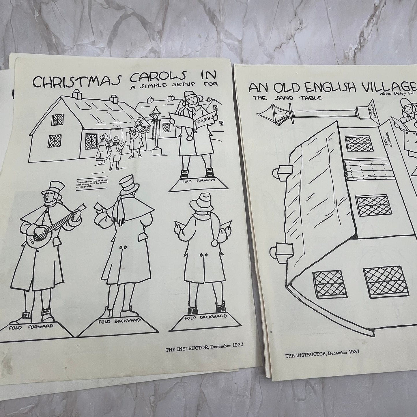 1937 First Grade Students Christmas Gift Crafts Instructor Magazine Clip FL6-2