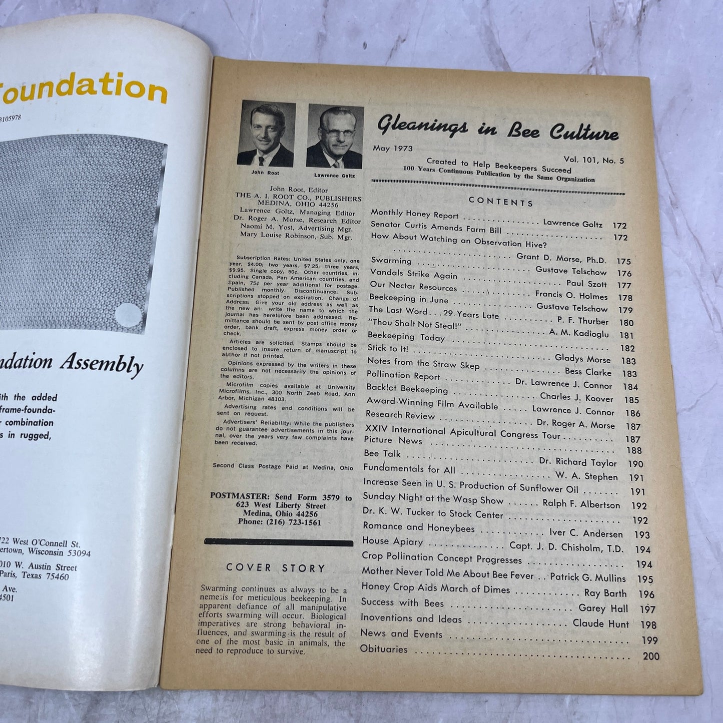 1973 June - Gleanings in Bee Culture Magazine - Bees Beekeeping Honey M33