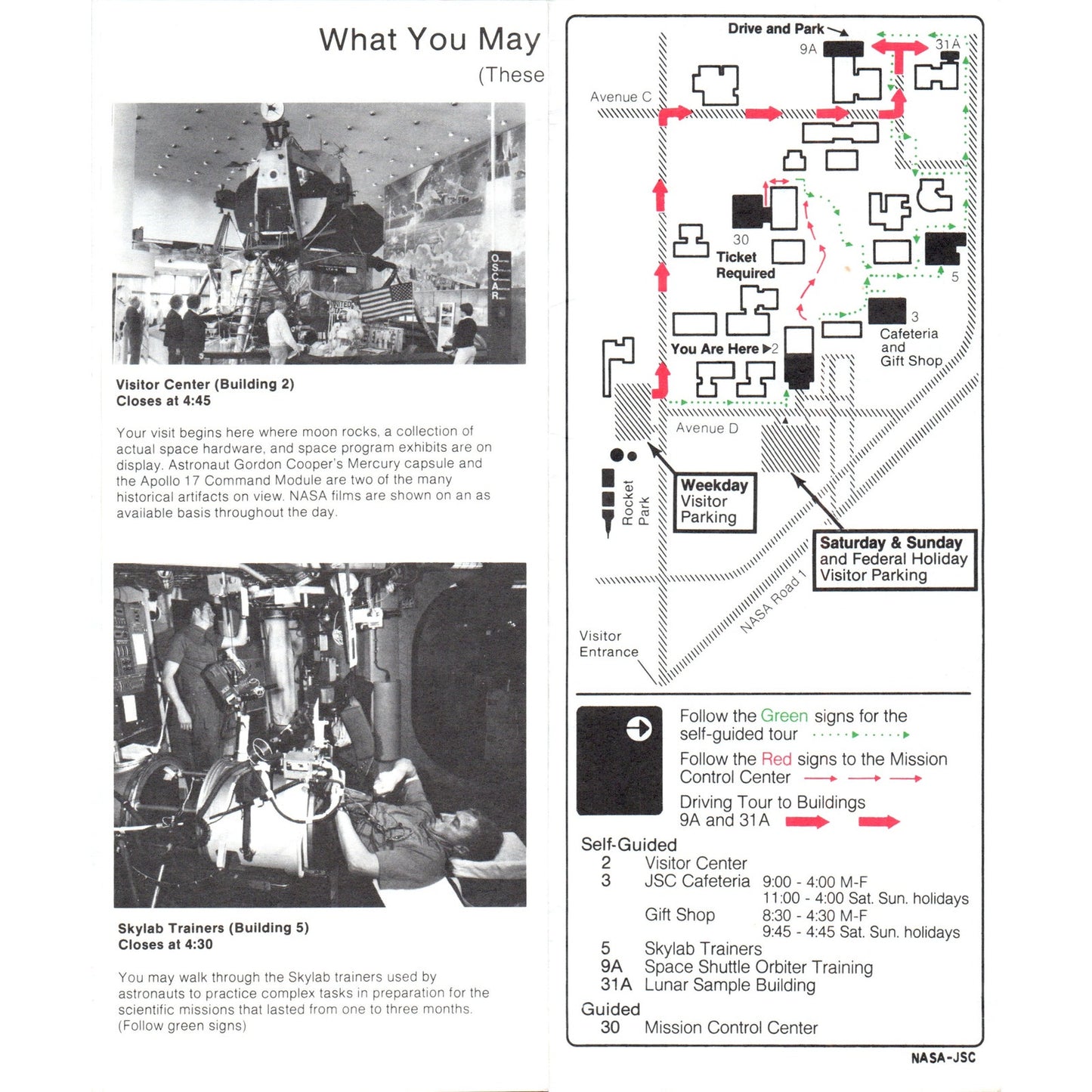 1980s NASA Lyndon B. Johnson Space Center Houston TX Visitor Program TF4-BC