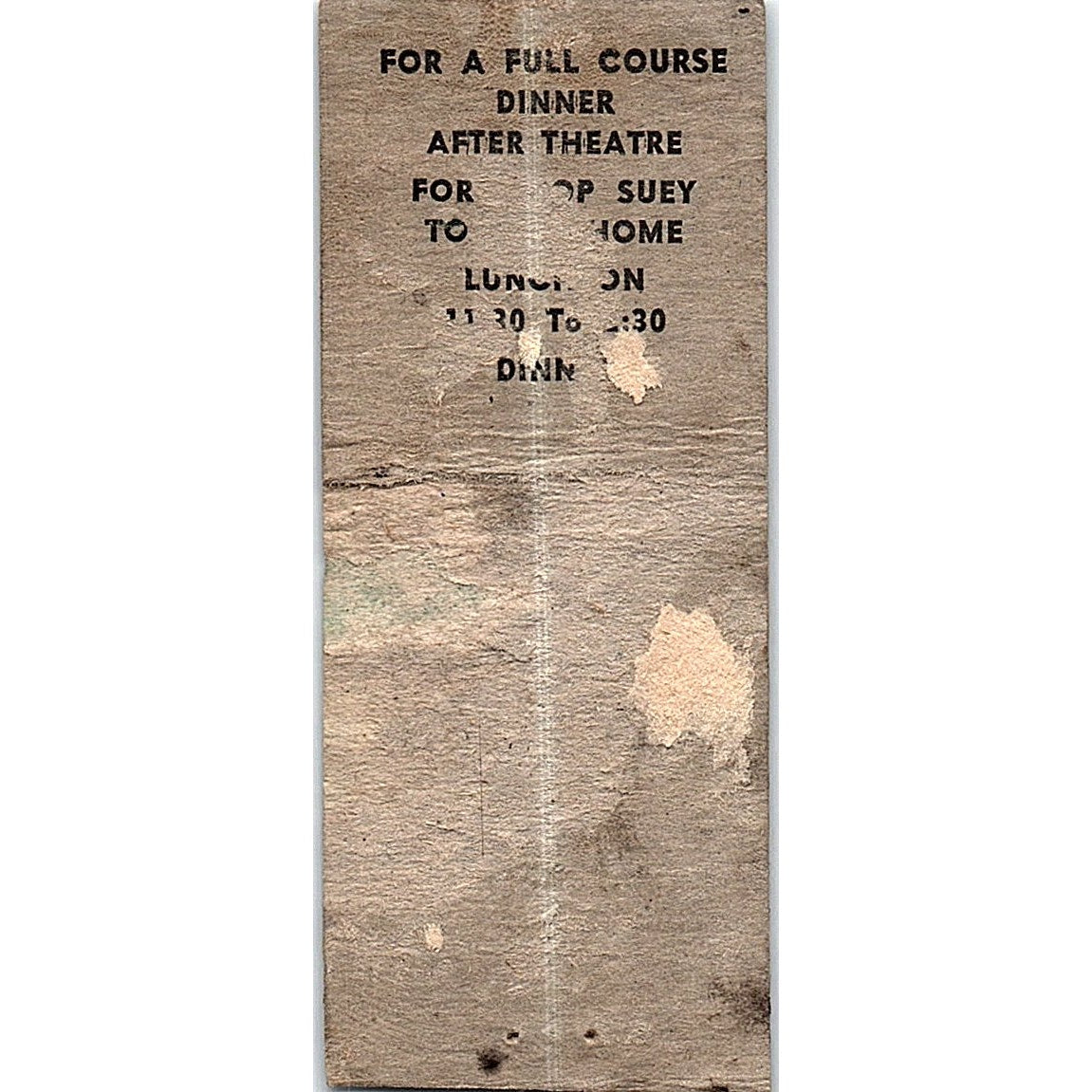 Clara's Oriental American Restaurant Miami FL Vintage Matchbook Cover SC7-Y10