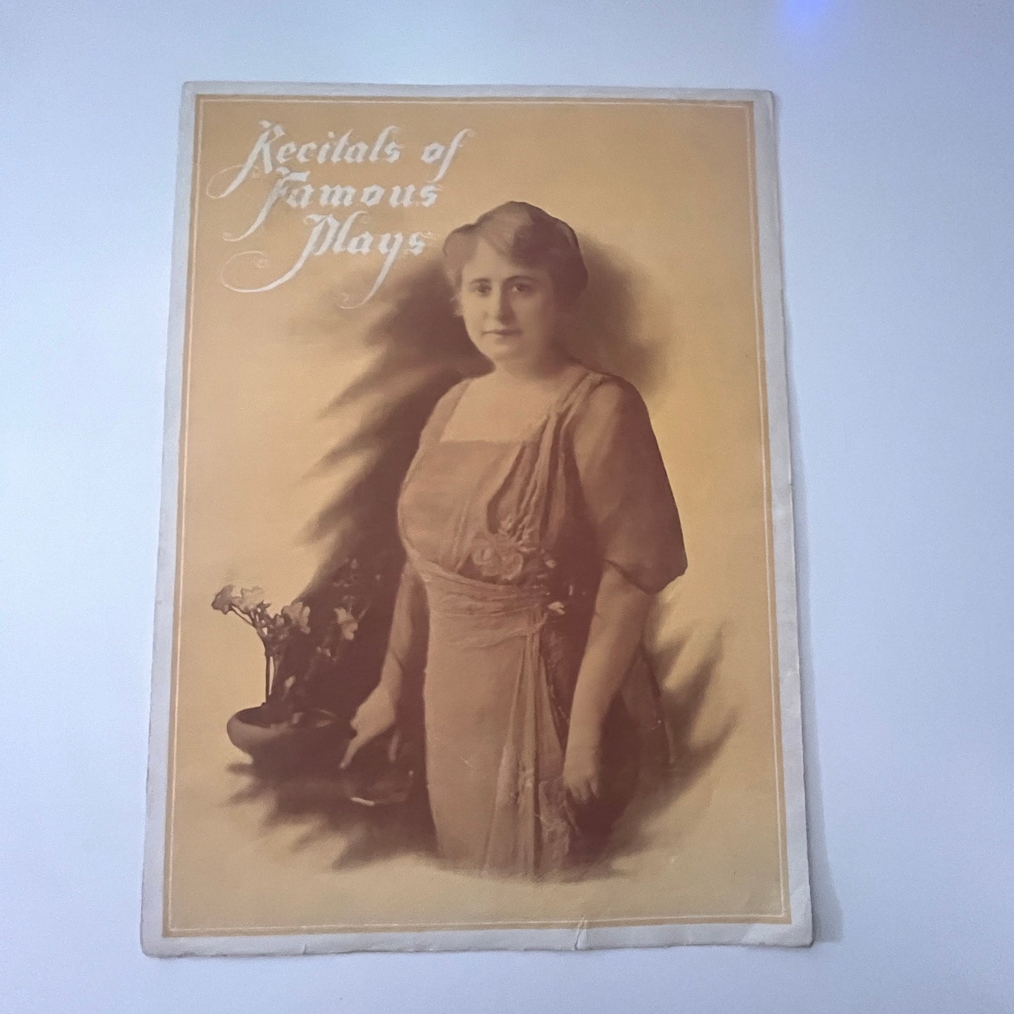 Jeanette Kling Recitals of Famous Plays Antique Program Brochure K23