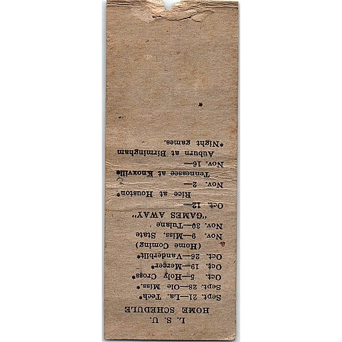 White House BBQ Baton Rouge LA Pinup Vintage Matchbook Cover SC7-Y5