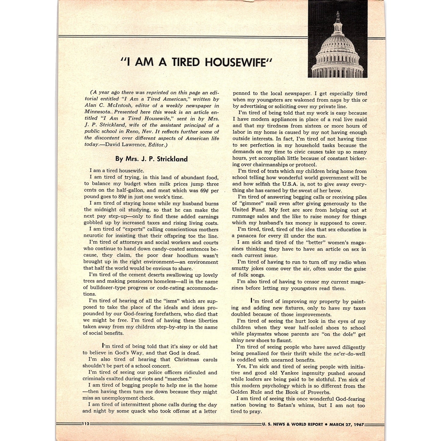 Jack Daniel's - Ricker Laying Down Layers of Ricks 1967 Ad AG1-16