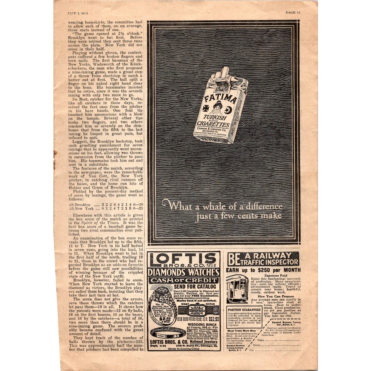 Baseball's Age of Innocence William Henry Nugent 3 Page 1923 Article SI10