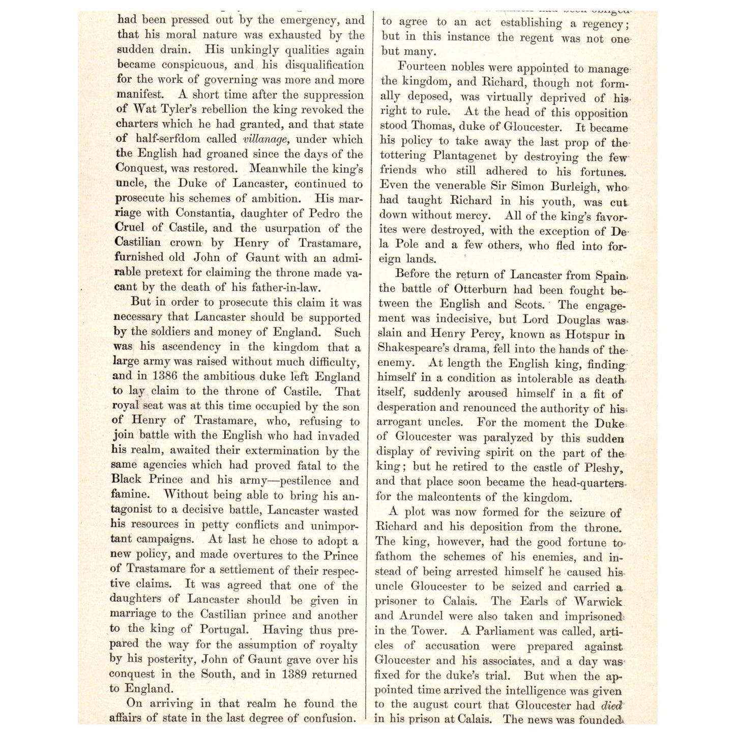 Death of Wat Tyler L.P. Leyendecker 1911 Engraving Print AF5-10