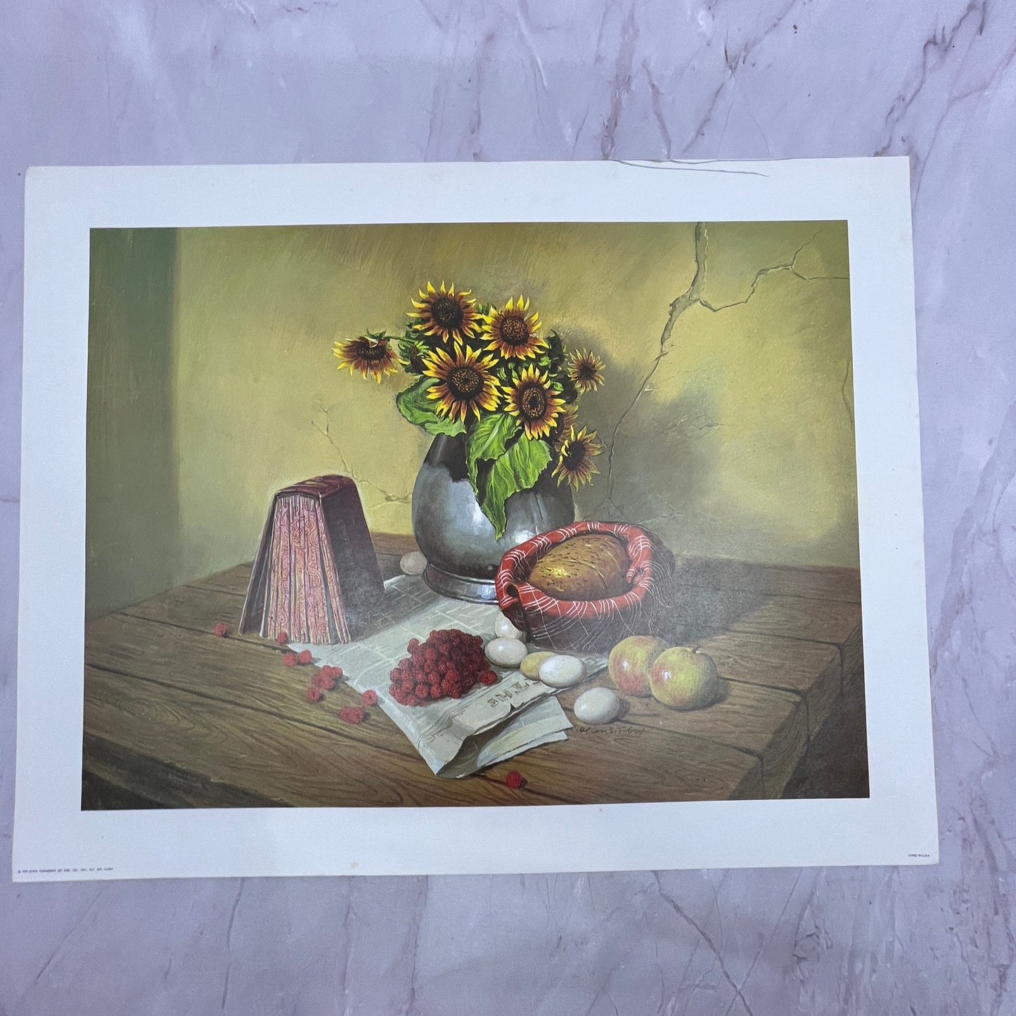 Mod Still Life 1976 Scafa Tornabene Art Co Lithograph 11x14" Art Print V22