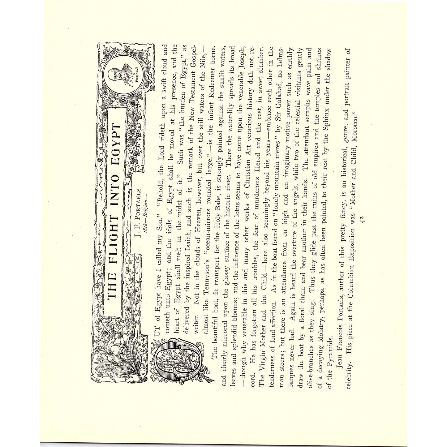 First Sunday in New England - A.W. Bayes - 1898 Litho Art Print D19