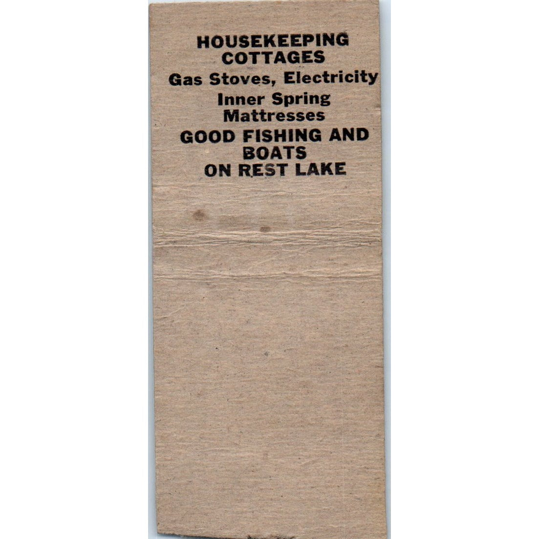 The Oasis John Brikowski Jr Manitowish WI Vintage Matchbook Cover SD4-Y17
