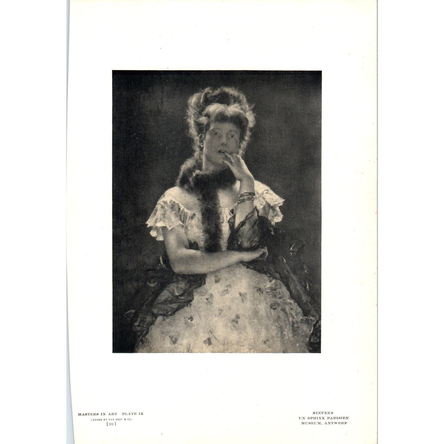 Un Sphinx Parisien - Stevens c1905 Art Print D15