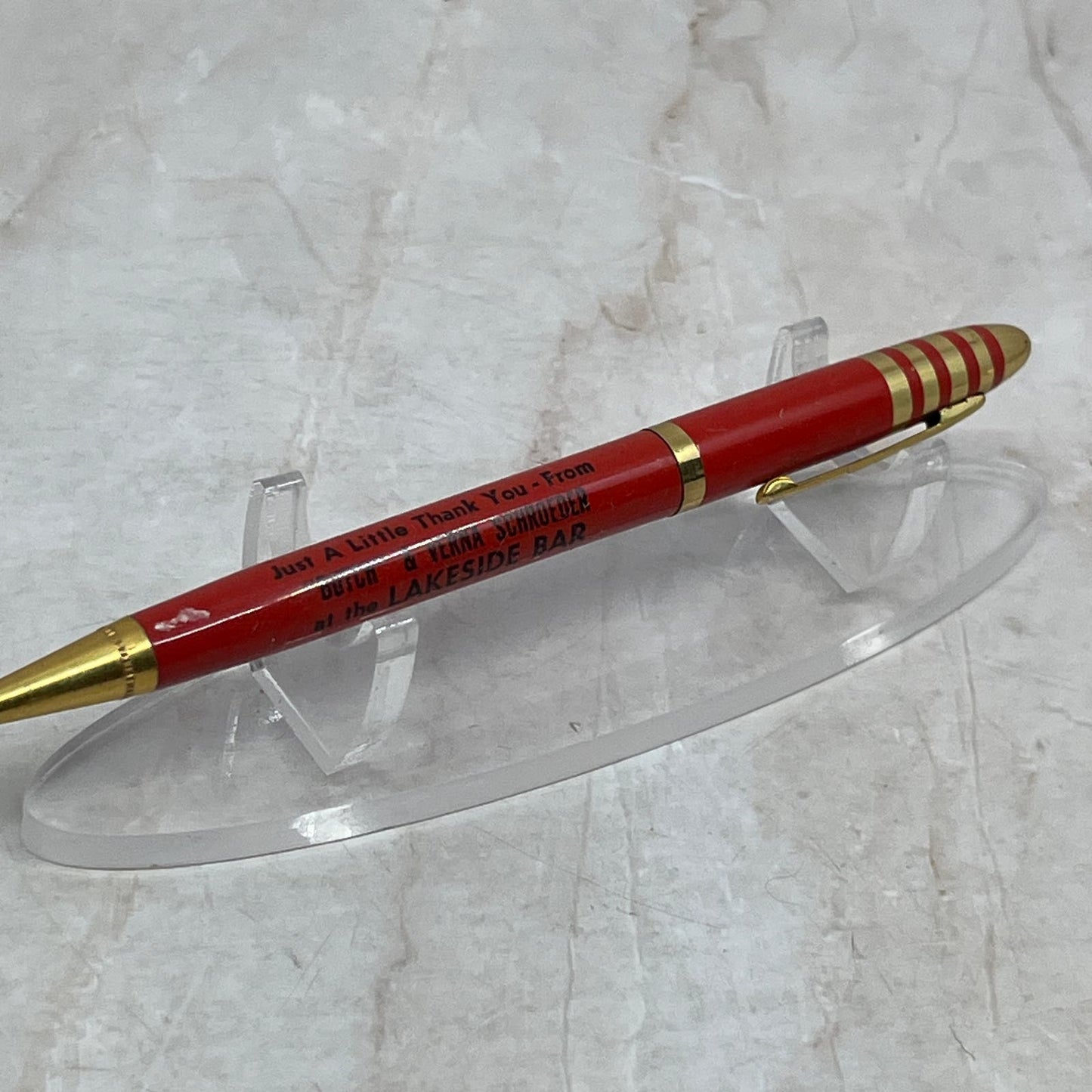Lakeside Bar Butch & Verna Schroeder Sample Advertising Mechanical Pencil SB3-P2