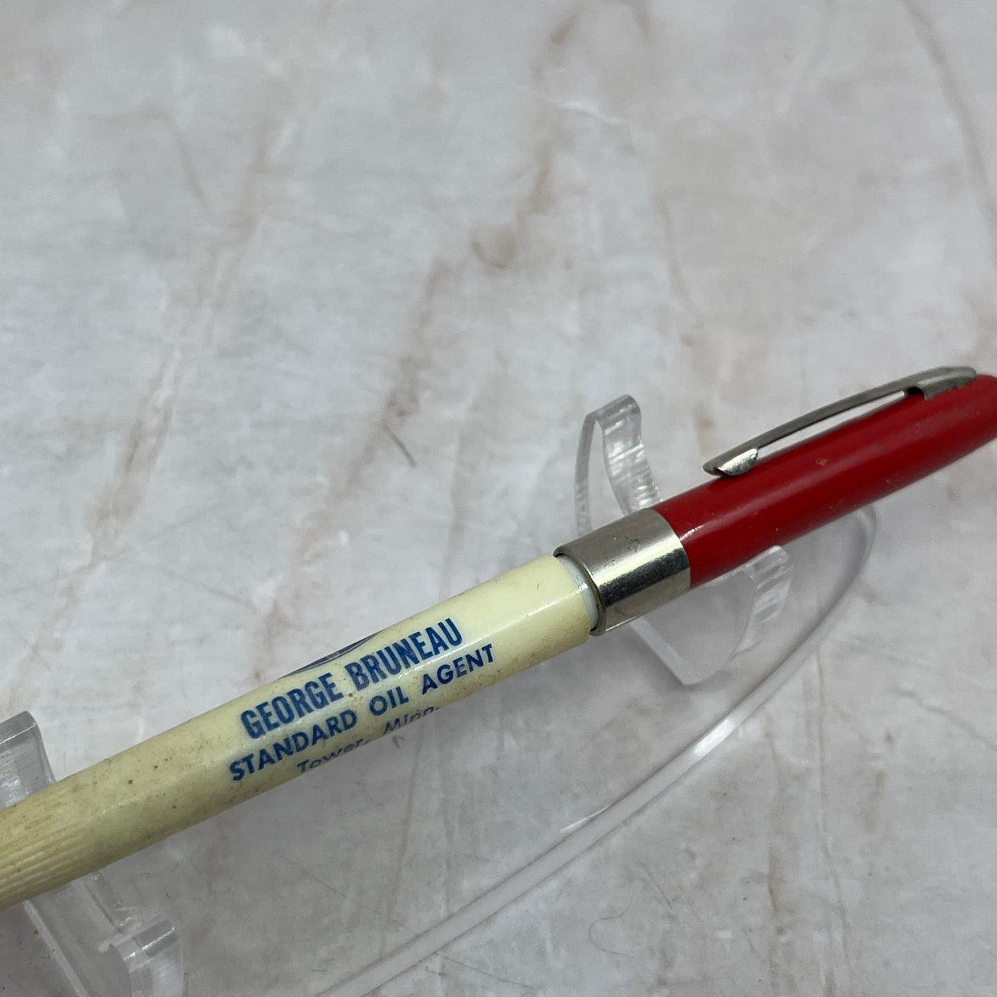 Standard Oil George Bruneau Tower MN Vtg Advertising Mechanical Pencil SB3-P1