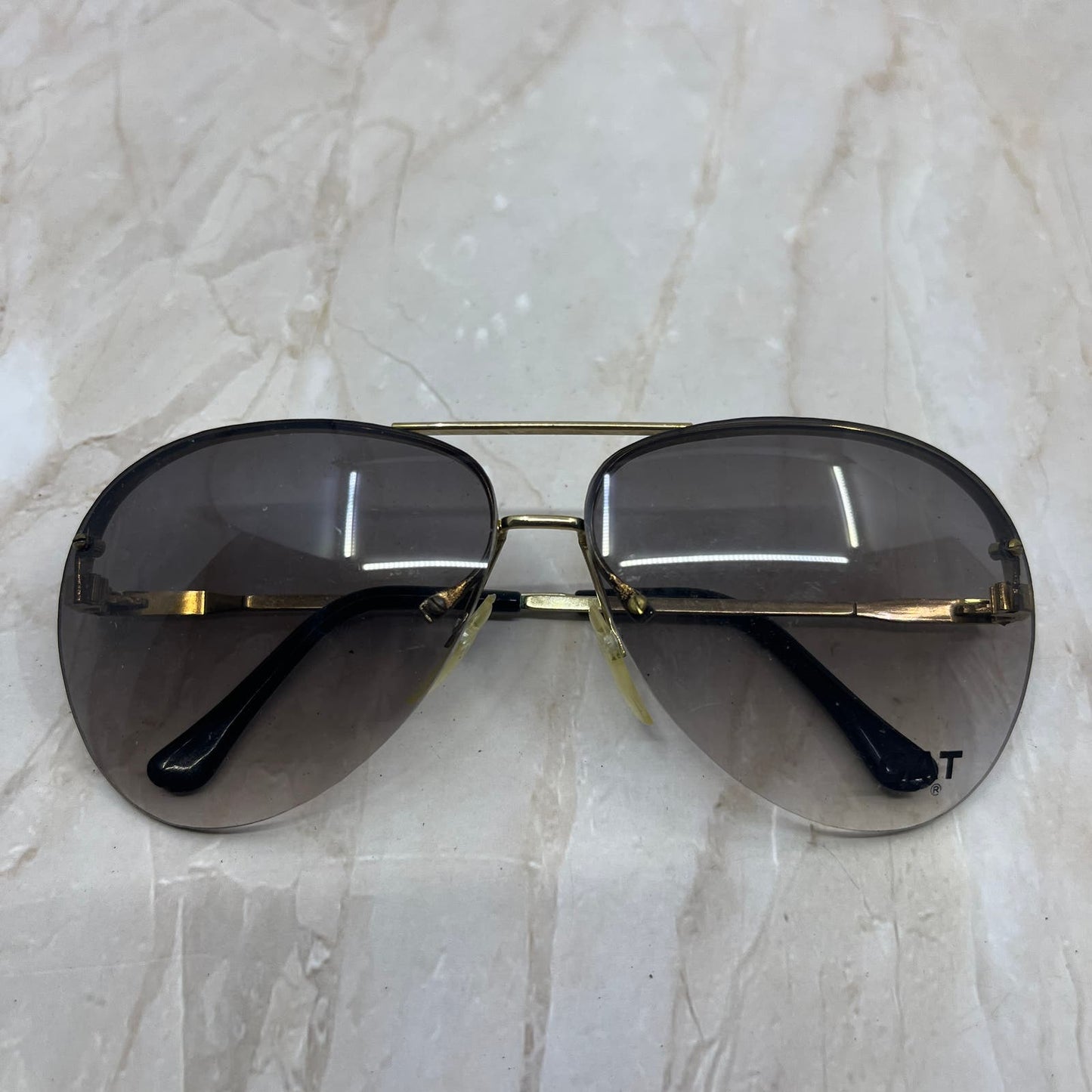 Retro Men’s CAT Rimless Aviator Sunglasses Eyeglasses Frames TD7-G5-9
