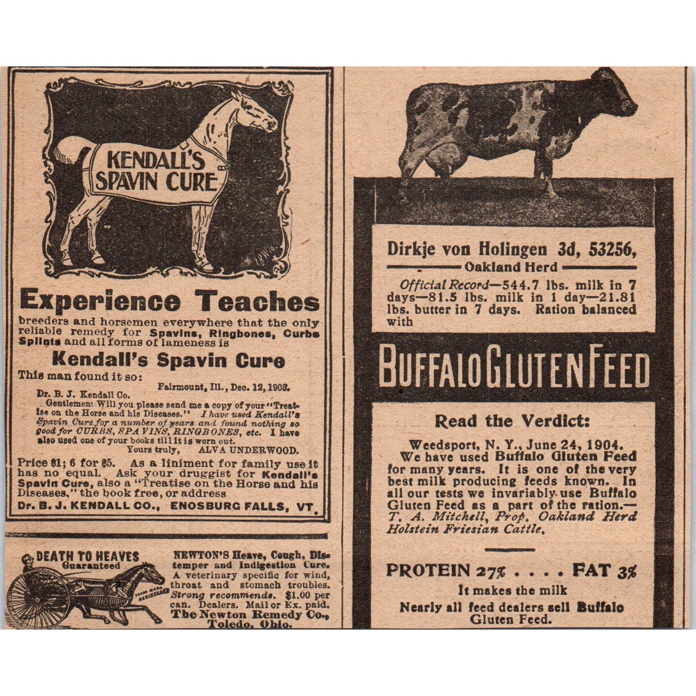Montgomery Ward Standard Farming Tools Chicago 1905 Magazine Ad AF1-NEH
