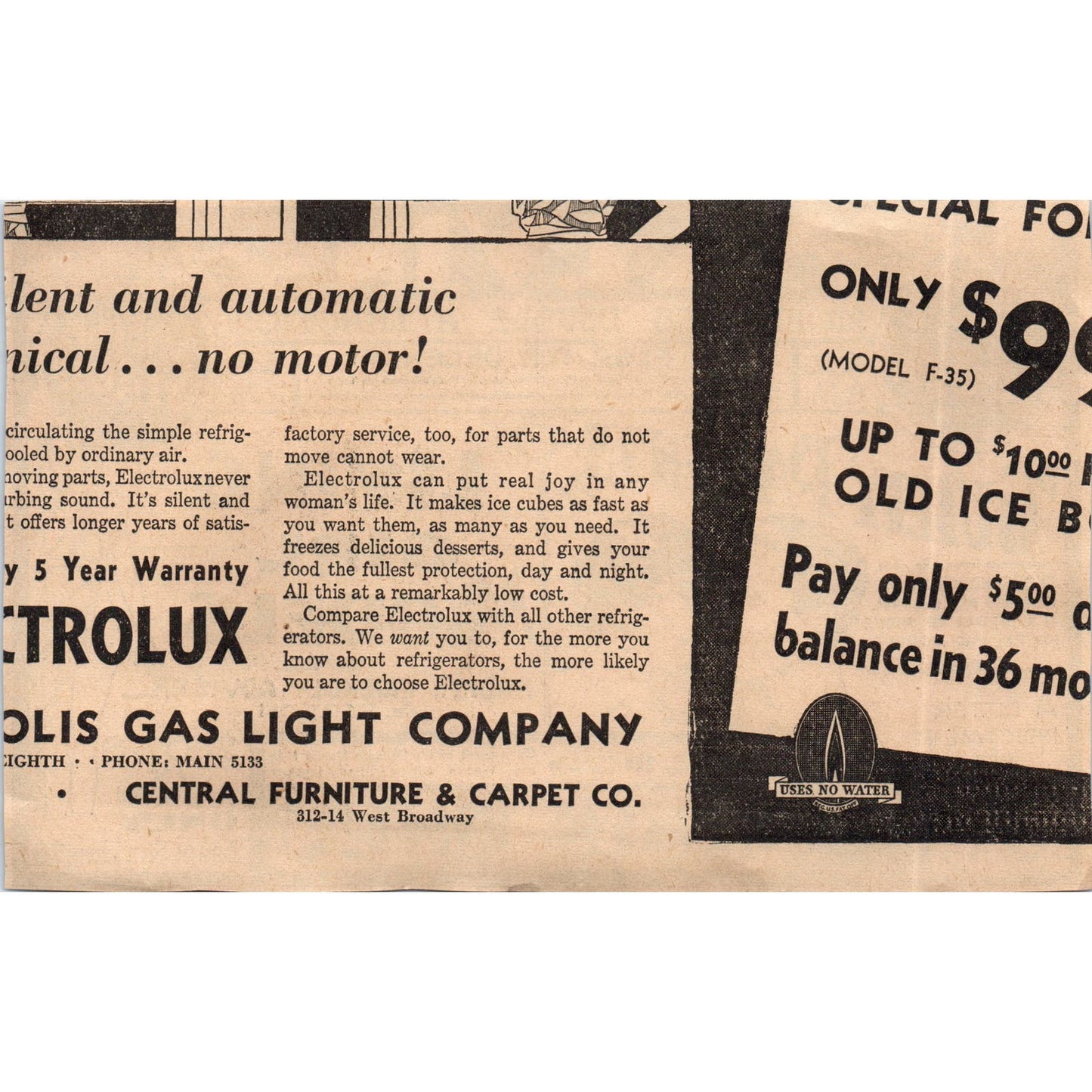 Alvin Theatre Guilty Parents 5x7" 1935 Minneapolis Journal Advertisement AE7-N1
