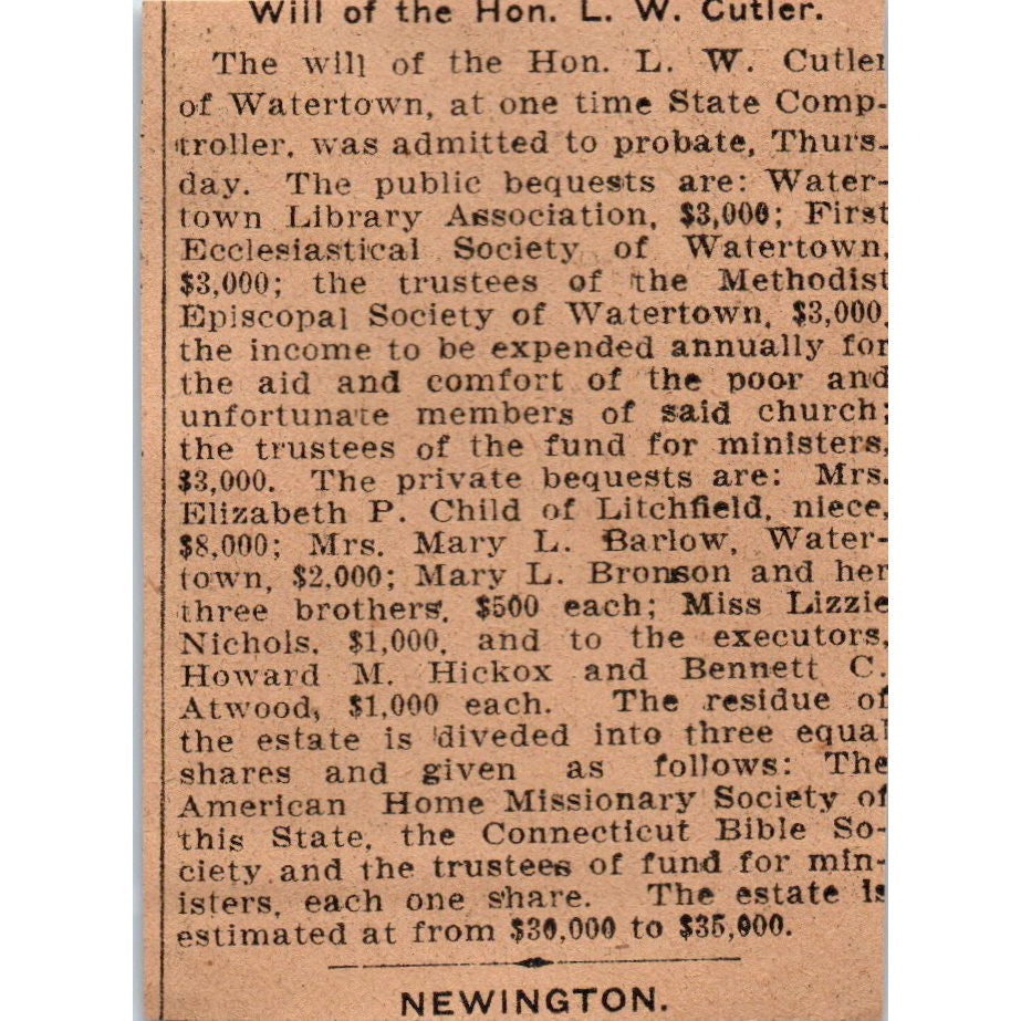 C.M. Gaines Printing & Embossing Courant Bldg Hartford 1901 Newspaper Ad AD8-HS6