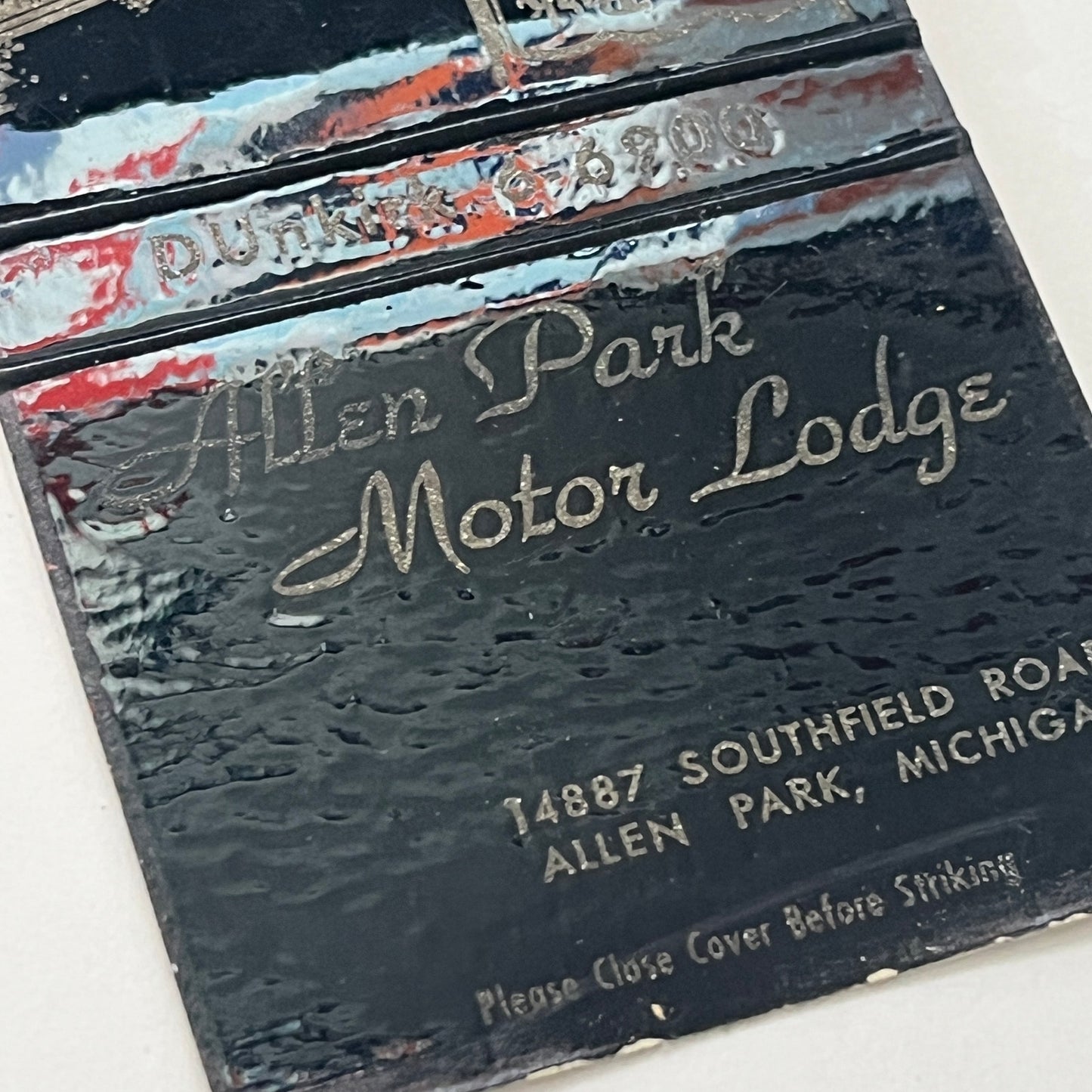 Allen Park Motor Lodge Masi's Matador Dining Room MI Vintage Matchbook MM2-8