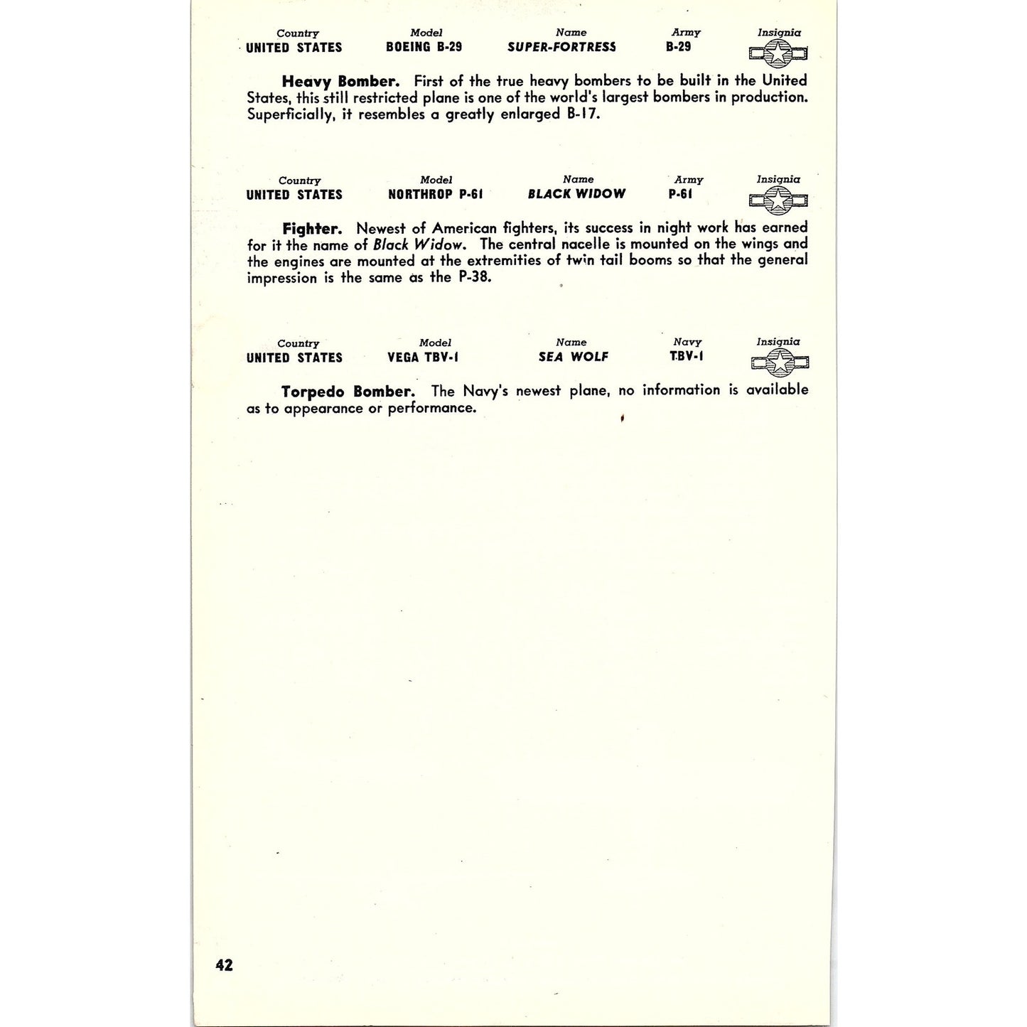 Waco CG-4A United States 1943 War Plane Photo AG6-11