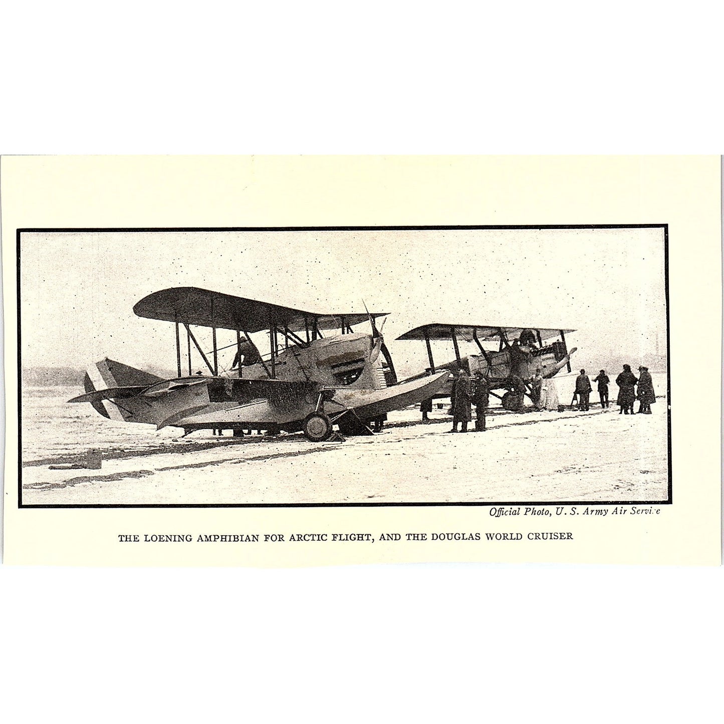 Loening Amphibian for Arctic Flight & Douglas World Cruiser Art Print 3x5 V12