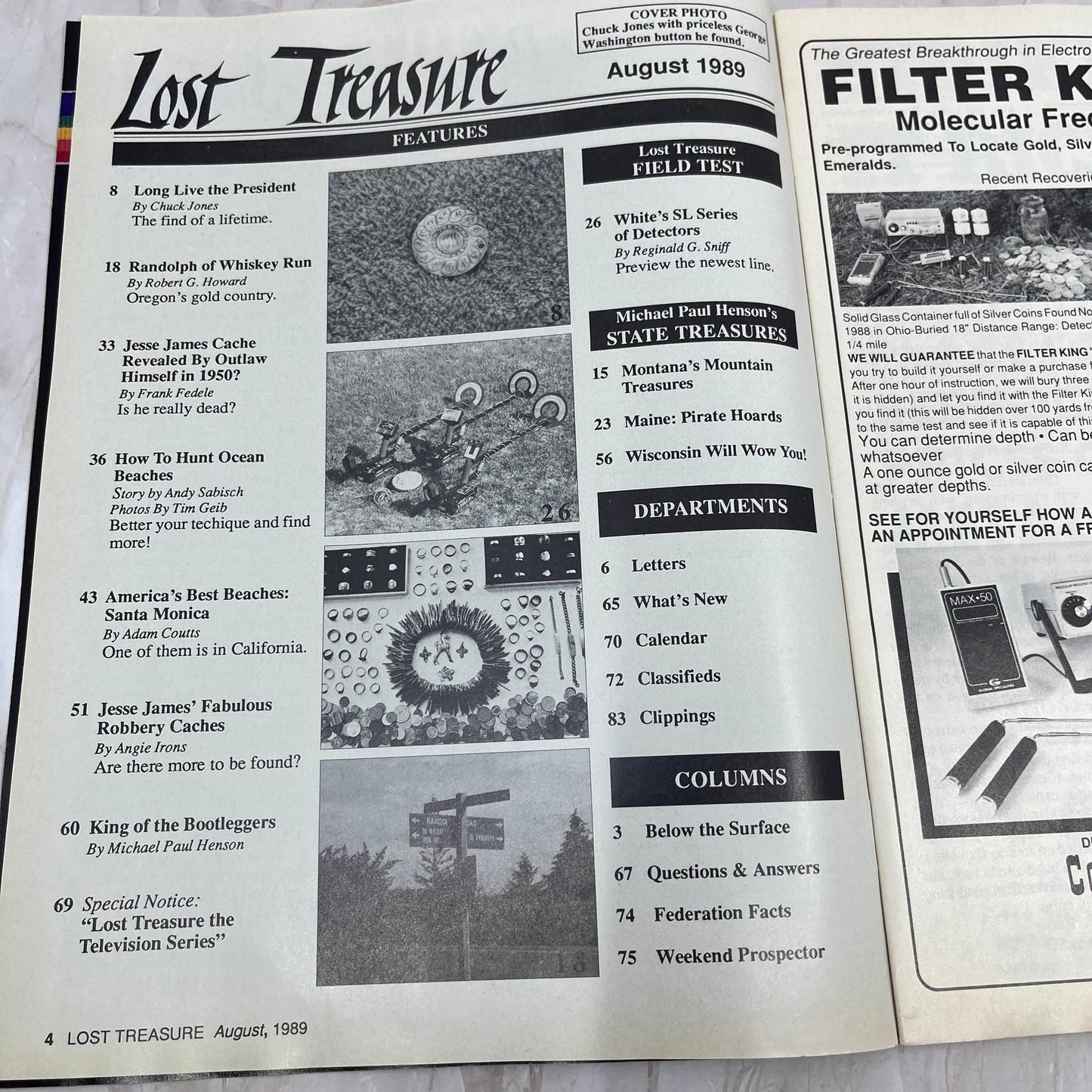 1989 Aug - Lost Treasure Magazine - Treasure Hunting Gold Prospecting M14