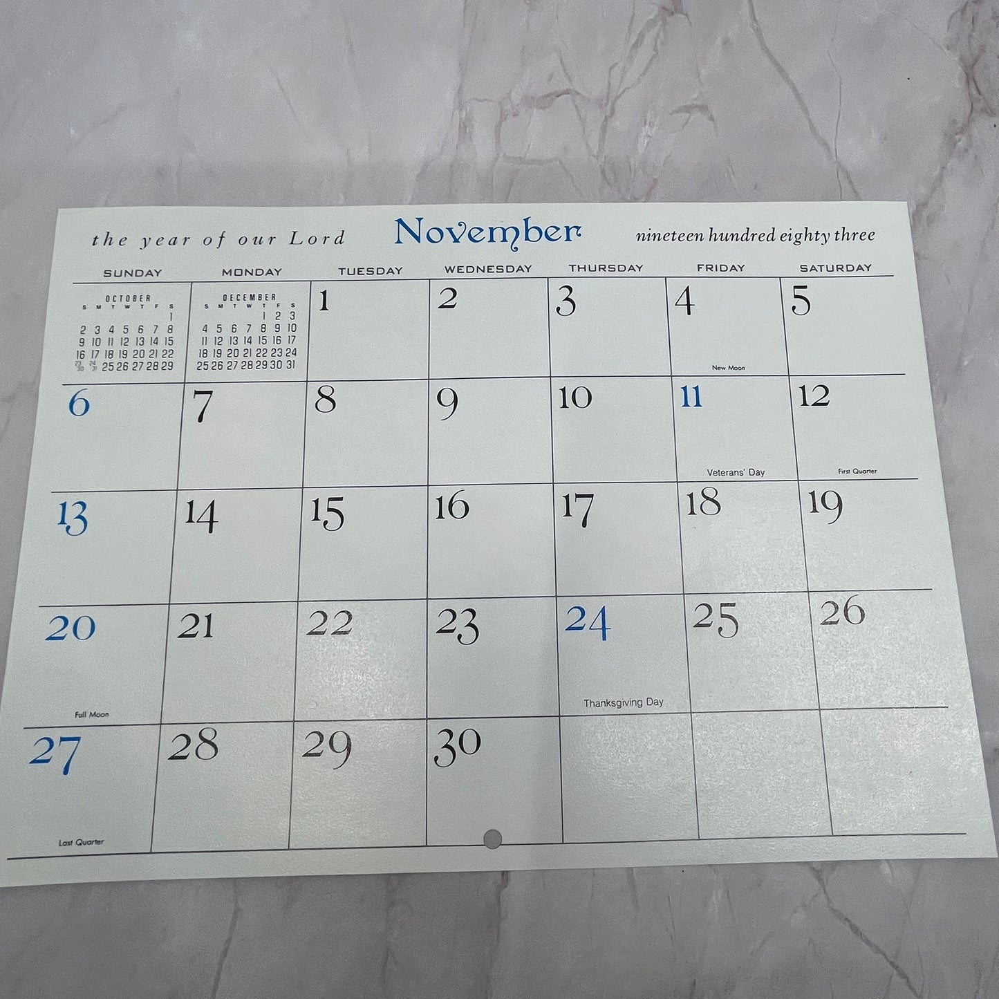 1983 Psalms 51:7 Snowy Mountain Scene 7.5x10.5" Art Print V22