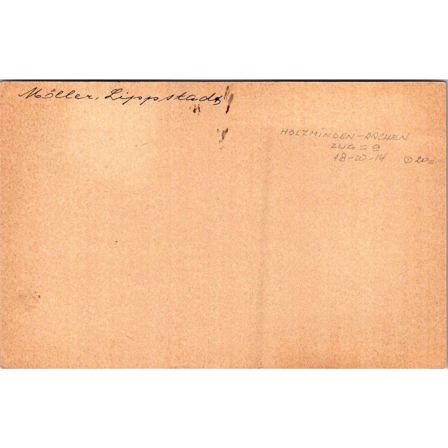 Möller Lippstadt Holzminden-Aachen Tilli Haarlem 1914 German Postcard TE2-GRQ